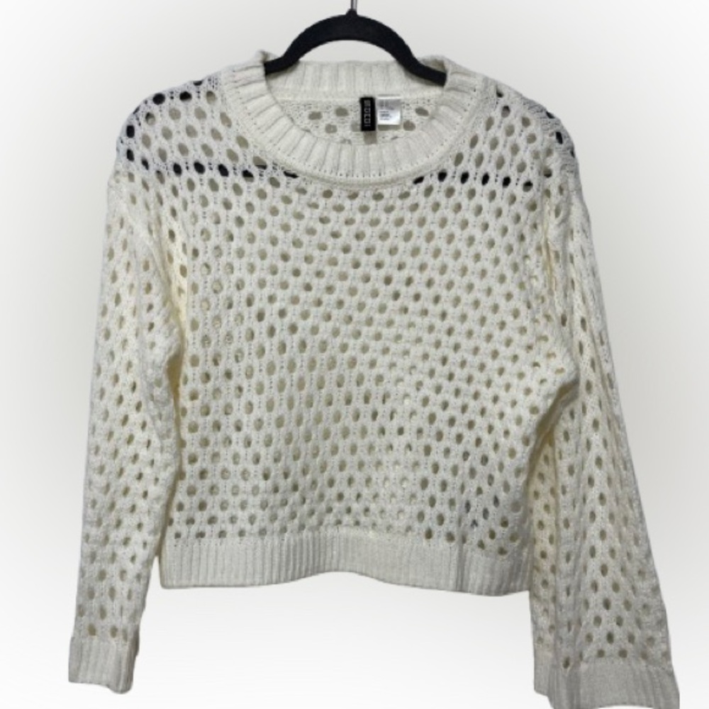 H&M crochet knit sweater